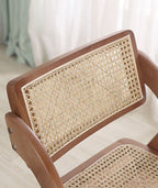 Foldable Wood Rattan Dining Room Chairs