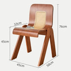 Rattan Solid Wood Dining Chair