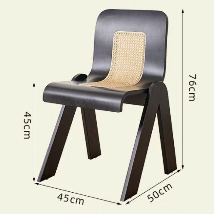 Rattan Solid Wood Dining Chair
