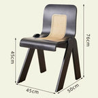 Rattan Solid Wood Dining Chair