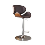Counter Height Soft Back High Chair Swivel Metal Bar Stool Chair