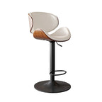 Counter Height Soft Back High Chair Swivel Metal Bar Stool Chair