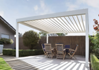 [Deluxe Motorized] Patio Covers Backyard Automatic Outdoor Kitchen Bioclimatic Aluminum Louvered Pergola