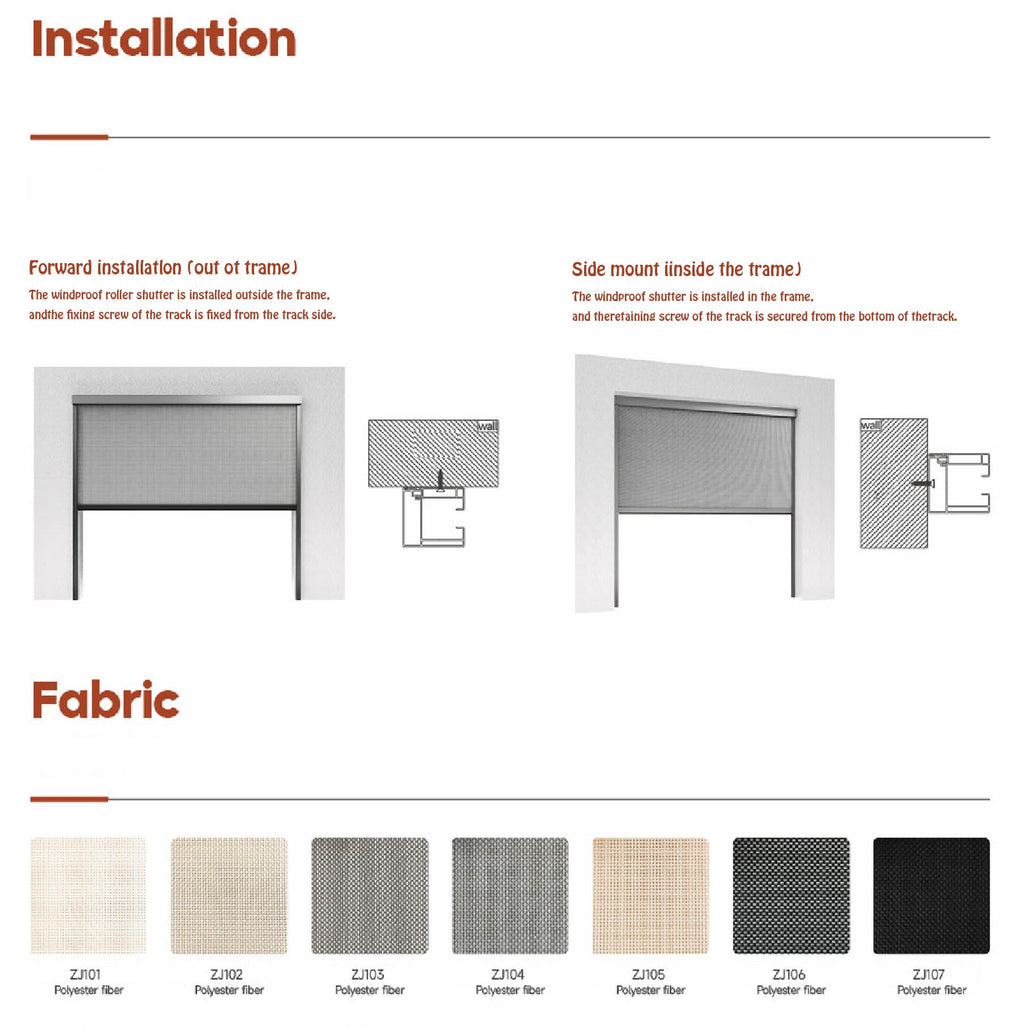 Motorized Zip Blind Screen