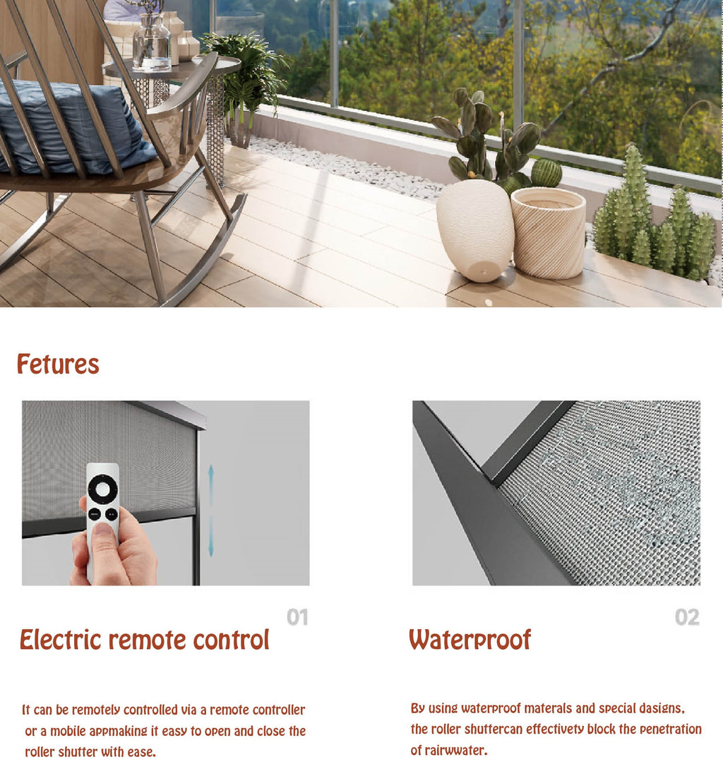 Motorized Zip Blind Screen