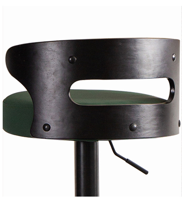 Counter Height Soft Back High Chair Swivel Metal Bar Stool Chair