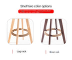 Counter Height Soft Back High Chair Swivel Wooden Bar Stool Chair