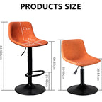 Counter Height Soft Back High Chair Swivel Metal Bar Stool Chair