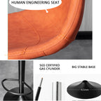 Counter Height Soft Back High Chair Swivel Metal Bar Stool Chair