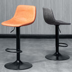 Counter Height Soft Back High Chair Swivel Metal Bar Stool Chair