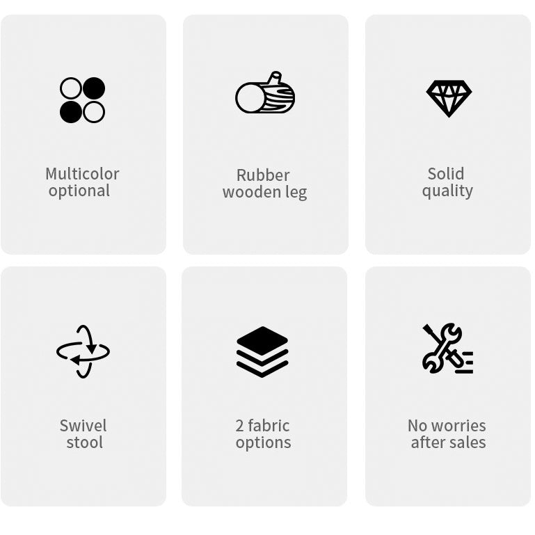 Counter Height Soft Back High Chair Swivel Wooden Bar Stool Chair