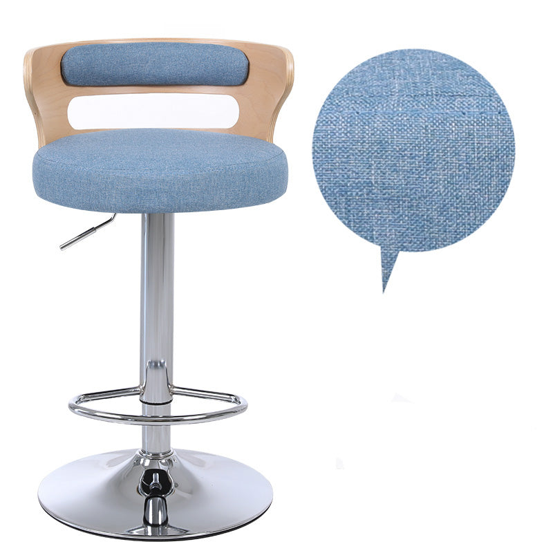 Counter Height Soft Back High Chair Swivel Metal Bar Stool Chair