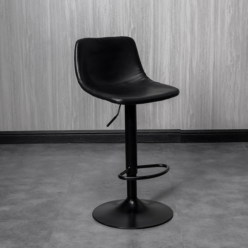 Counter Height Soft Back High Chair Swivel Metal Bar Stool Chair