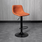 Counter Height Soft Back High Chair Swivel Metal Bar Stool Chair