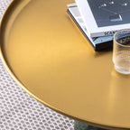 Glass Metal Coffee Side End Table