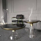 Glass Metal Coffee Side End Table