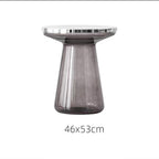 Glass Metal Coffee Side End Table