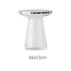Glass Metal Coffee Side End Table