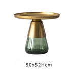 Glass Metal Coffee Side End Table