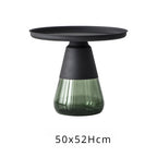 Glass Metal Coffee Side End Table