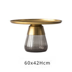 Glass Metal Coffee Side End Table