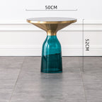 Glass Metal Coffee Side End Table