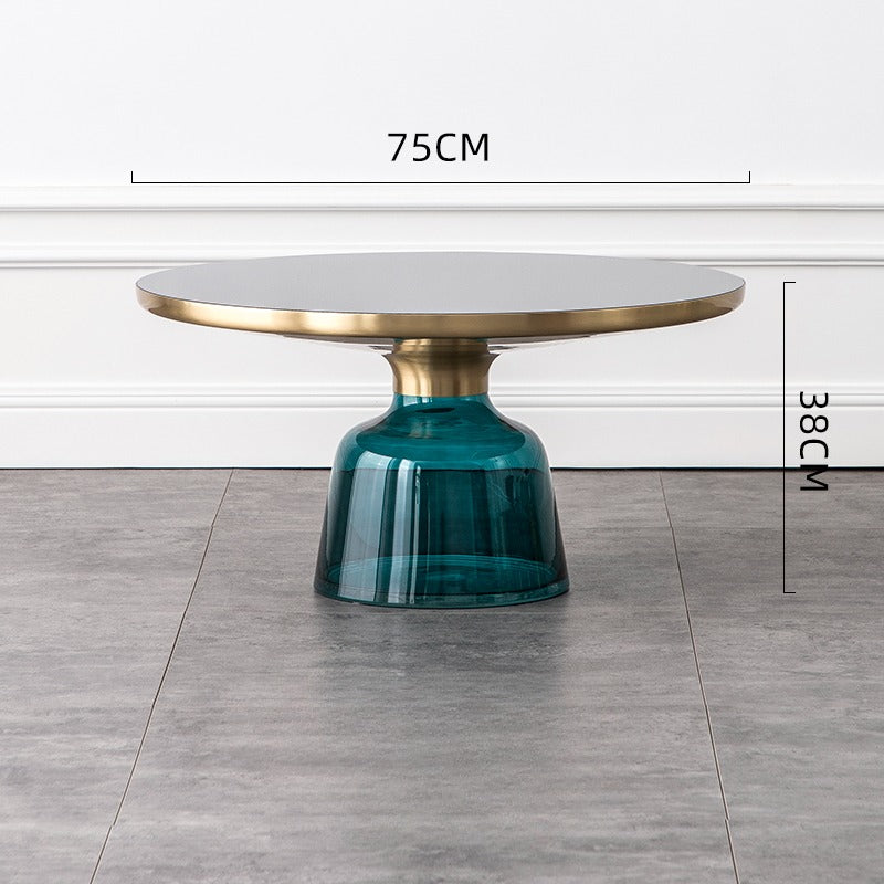 Glass Metal Coffee Side End Table