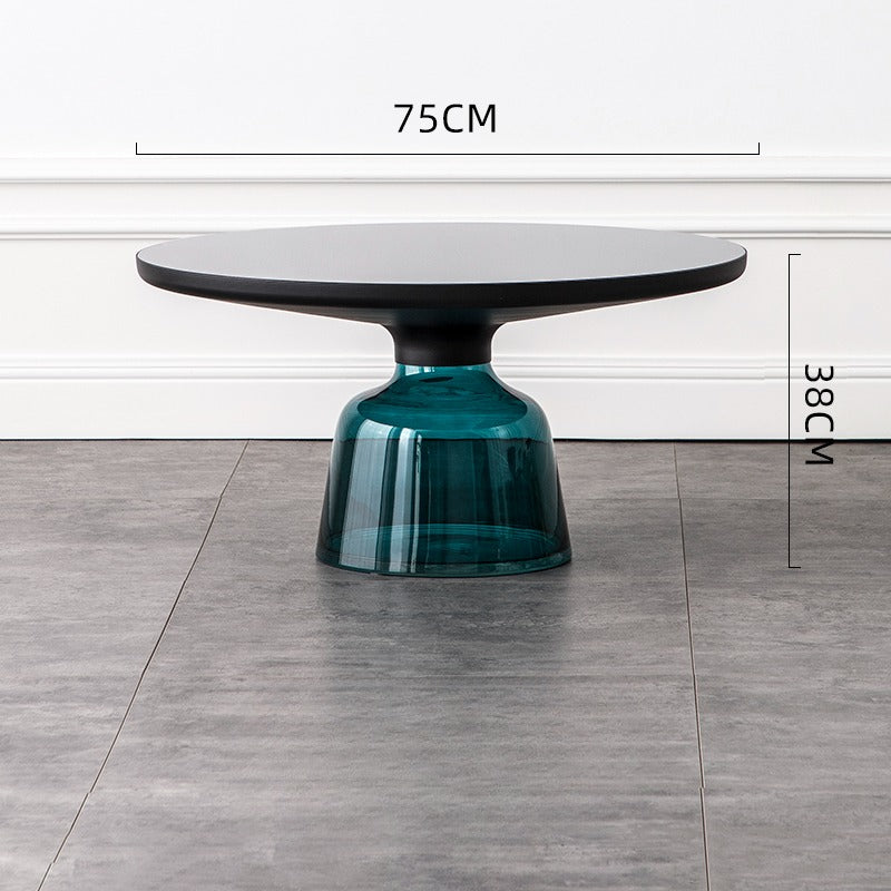 Glass Metal Coffee Side End Table