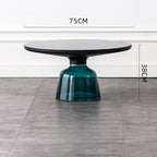 Glass Metal Coffee Side End Table