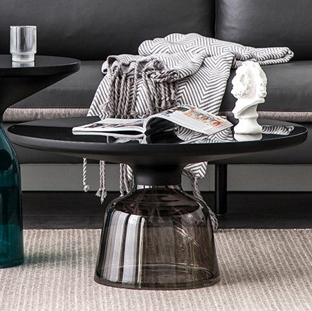 Glass Metal Coffee Side End Table