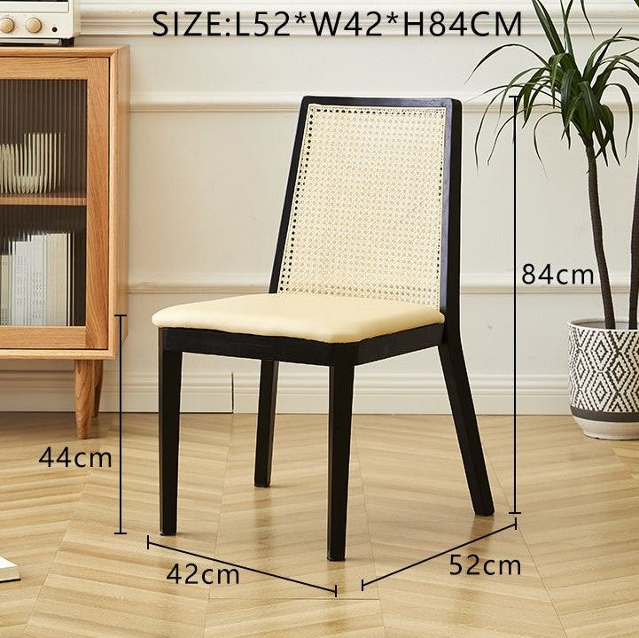 Solid Wood Nordic Living Dining Room Chair