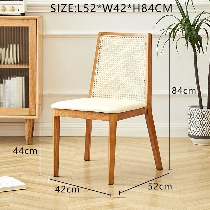 Solid Wood Nordic Living Dining Room Chair