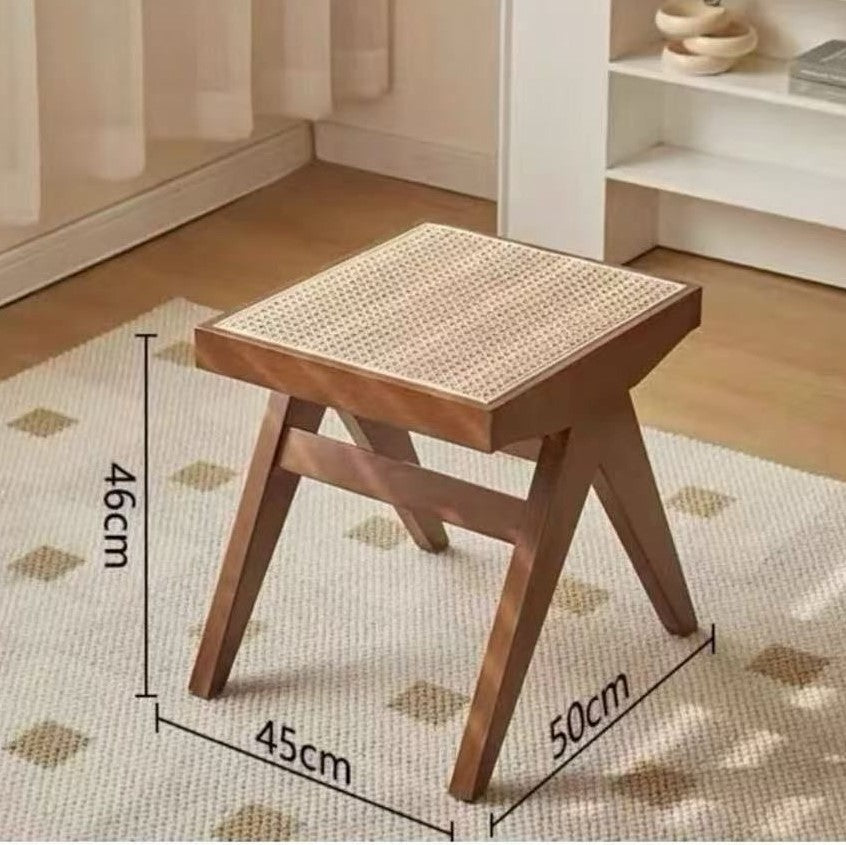 Solid Wood Nordic Living Dining Room Stool Bench
