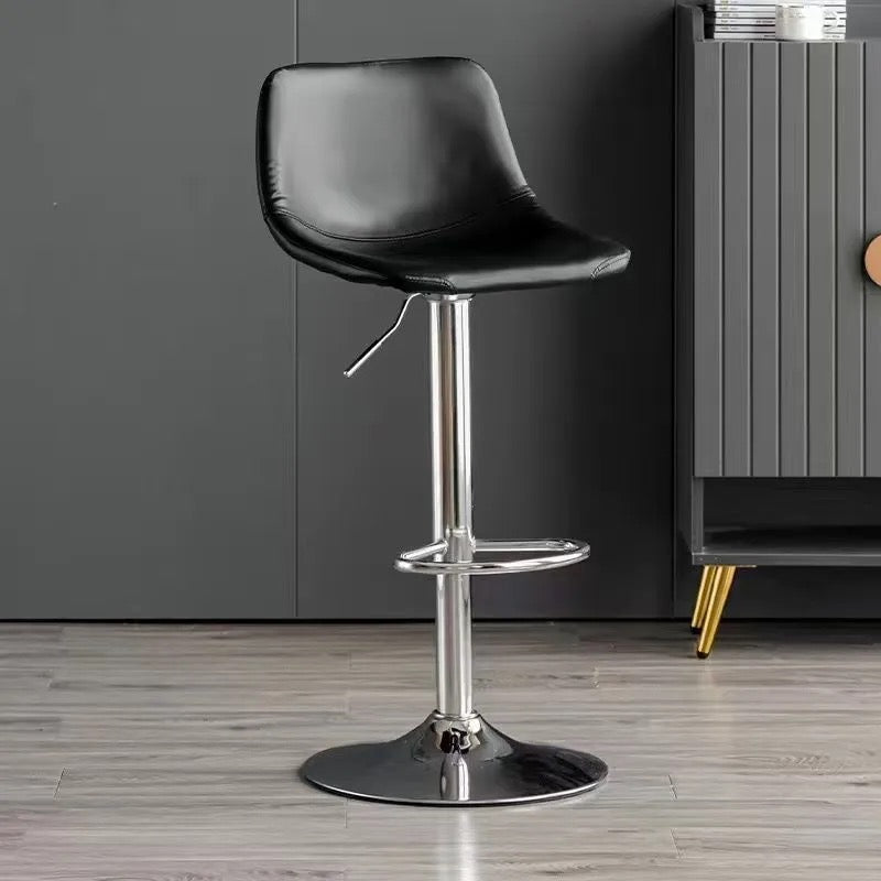 Counter Height Soft Back High Chair Swivel Metal Bar Stool Chair