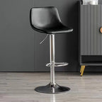 Counter Height Soft Back High Chair Swivel Metal Bar Stool Chair