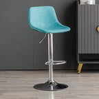 Counter Height Soft Back High Chair Swivel Metal Bar Stool Chair