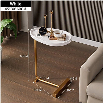 Wood Metal Coffee Side End Table