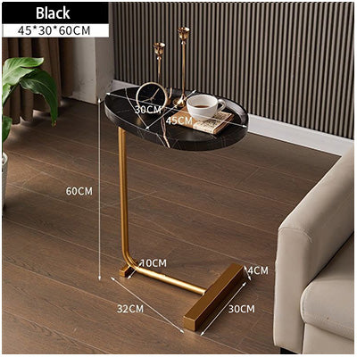 Wood Metal Coffee Side End Table