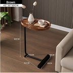 Wood Metal Coffee Side End Table