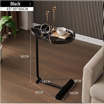 Wood Metal Coffee Side End Table