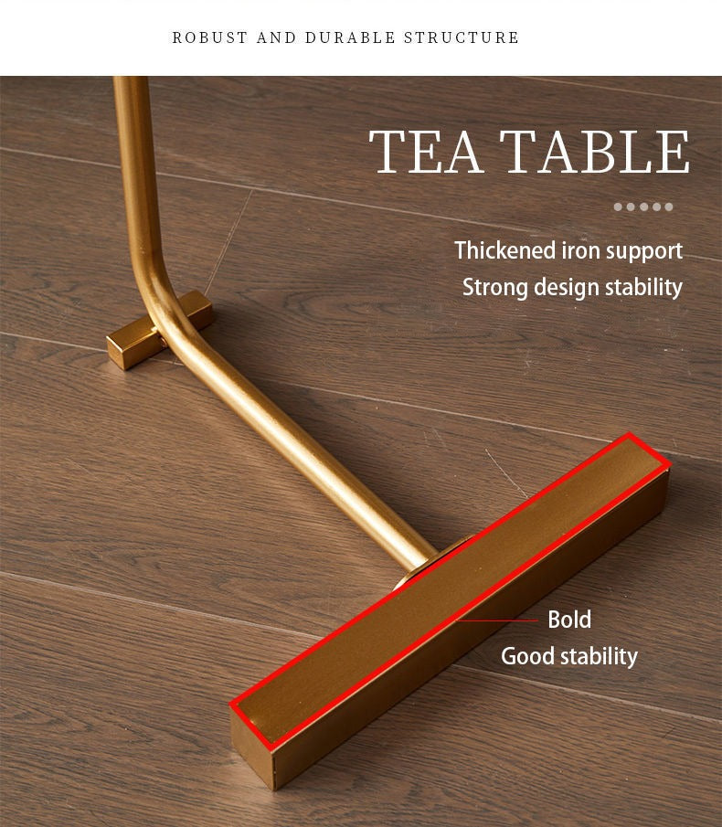 Wood Metal Coffee Side End Table