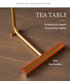 Wood Metal Coffee Side End Table