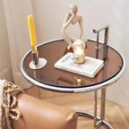 Glass Metal Coffee Side End Table