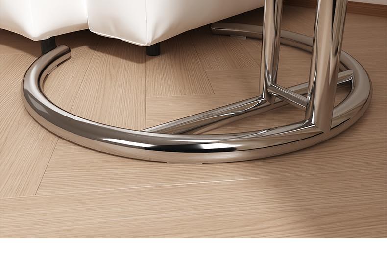 Glass Metal Coffee Side End Table