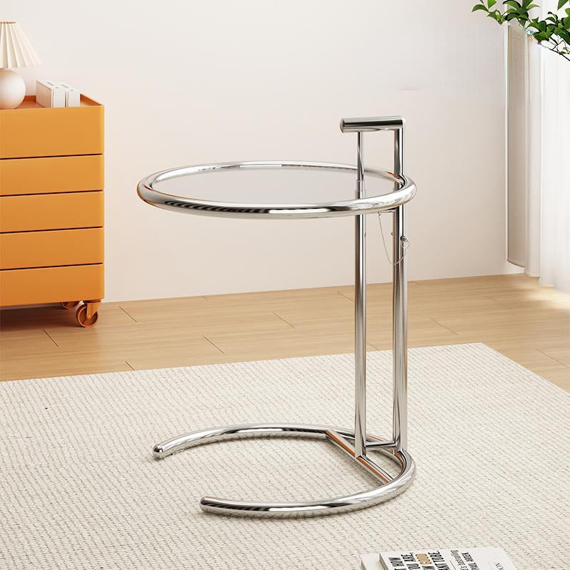 Glass Metal Coffee Side End Table