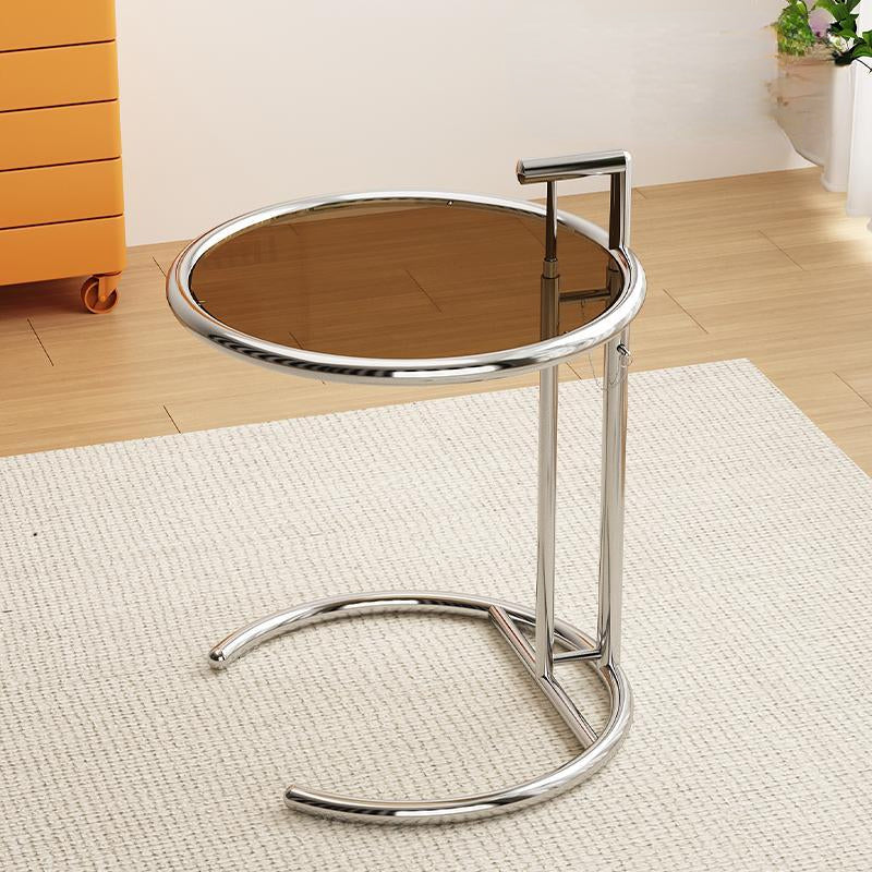 Glass Metal Coffee Side End Table