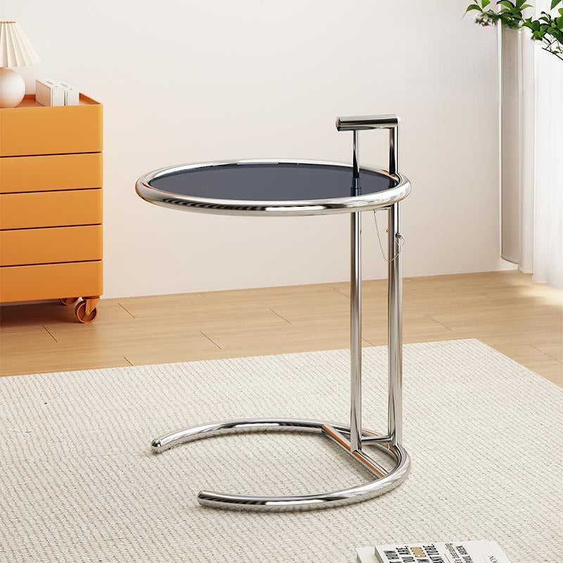 Glass Metal Coffee Side End Table