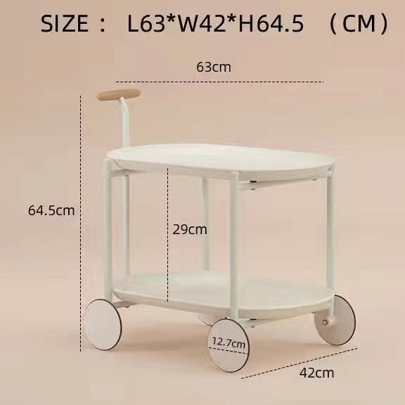 Wheel Metal Coffee Side End Table