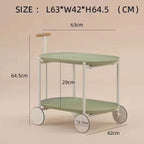 Wheel Metal Coffee Side End Table